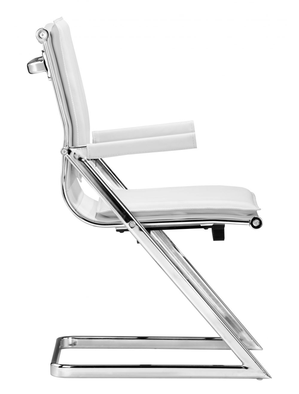 Premium ZUO Lider Plus Conference Leather Chair - Set of 2 Ergonomic Office Chairs for Executive Meetings & Home Offices - Perfect for Boardrooms, Corporate Settings & Professional Workspaces