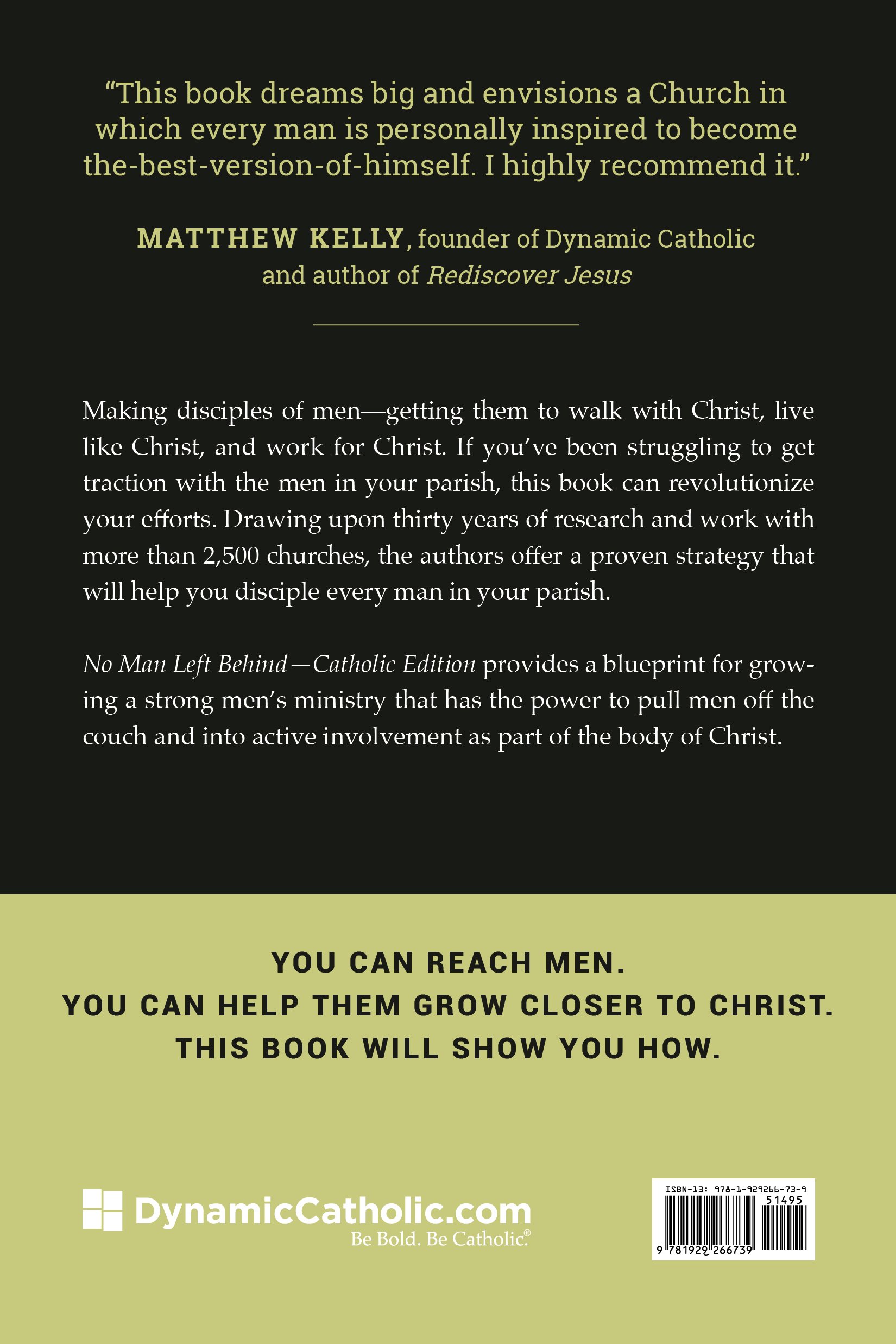 No Man Left Behind Catholic Edition: Guide to Building a Strong Disciple-Making Ministry for Every Parish Man | Church Leadership & Men's Faith Development