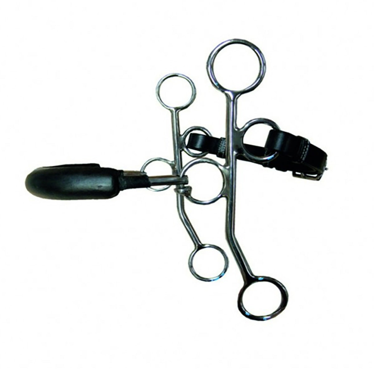 Jump'in Long Shank Rigid Hackamore - Durable Horse Training Bit for Western Riding & Trail Control - Perfect for Training, Show & Ranch Work