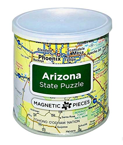 Arizona Magnetic Puzzle - Fun & Educational Travel Game for Kids & Adults - Perfect for Road Trips, Airplane Rides & Family Game Nights