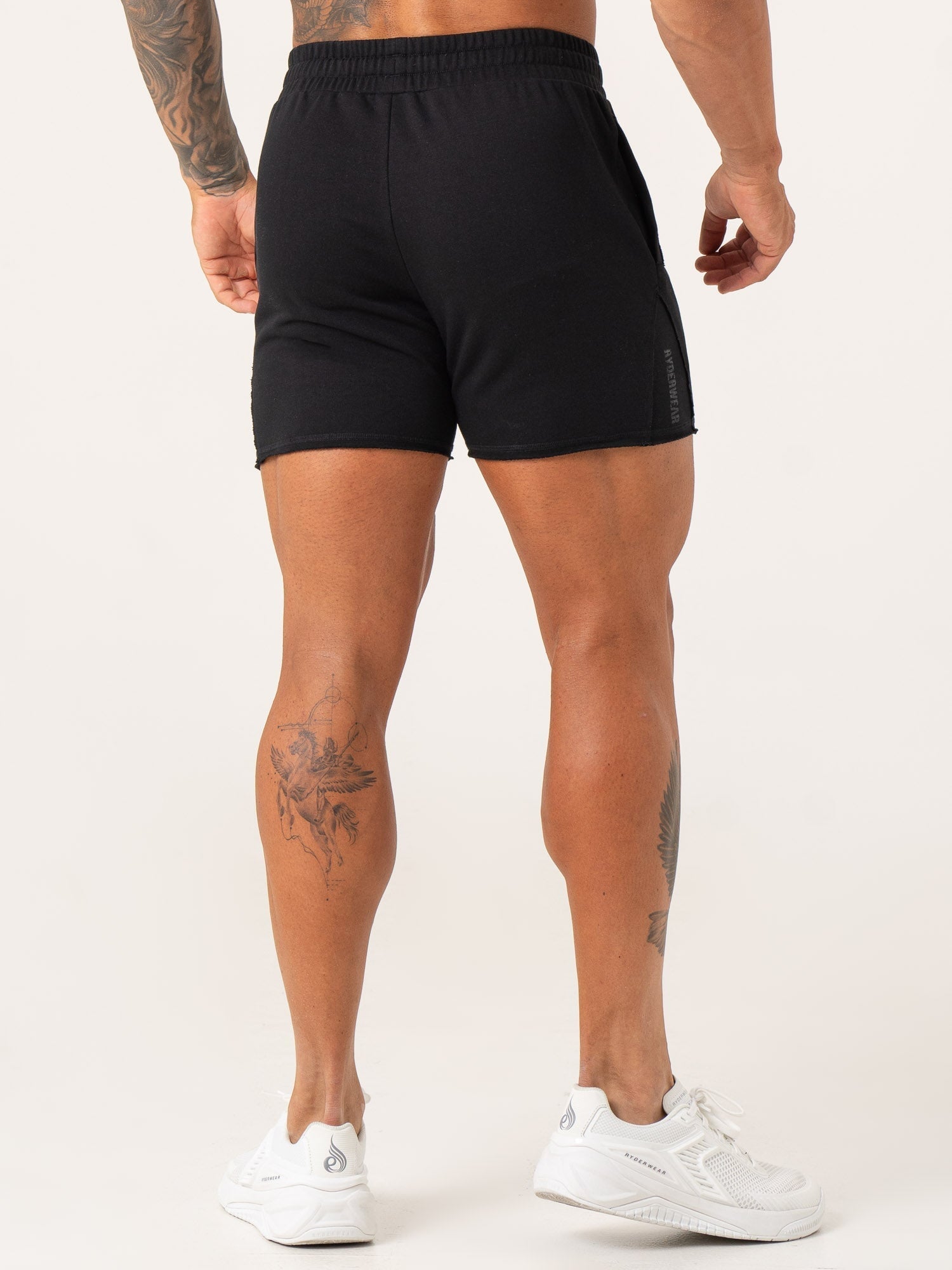 Force 5 Track Shorts for Men - Breathable Running Shorts with Pockets, Black - Perfect for Gym Workouts, Jogging & Casual Wear