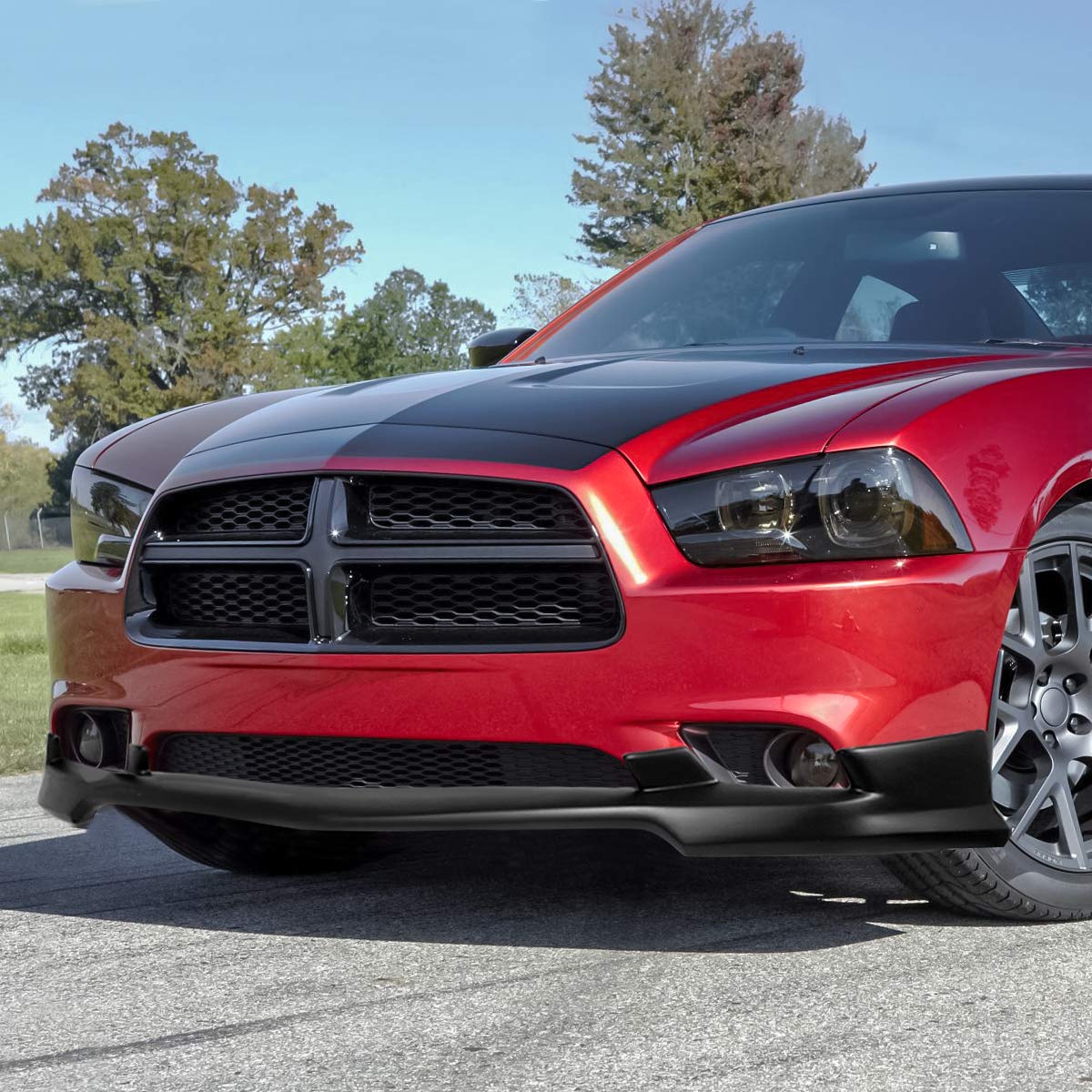 ABS Front Bumper Lip Chin Spoiler Wing Body Kit for 2011-2014 Dodge Charger | Aggressive Style & Improved Aerodynamics | Perfect for Street Racing & Car Shows