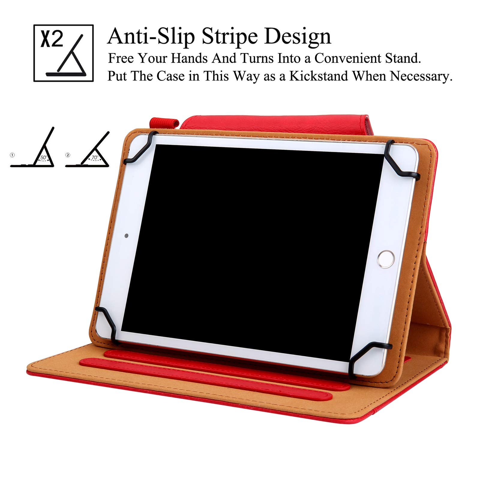 Universal PU Leather Tablet Case for 9.0