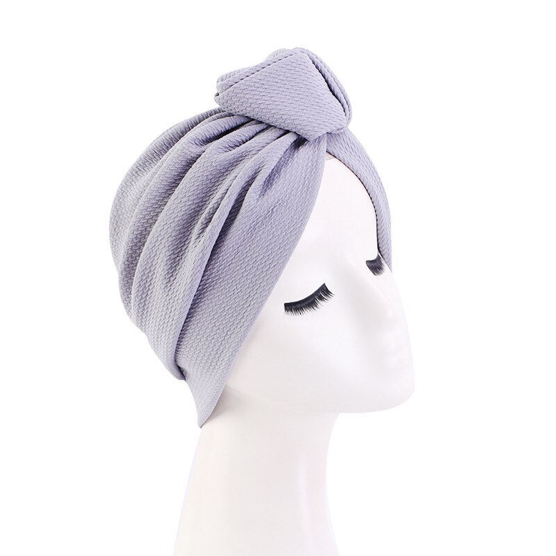 Women's Knotted Turban Bonnet Head Wrap - Stylish Hair Accessory for Sleep, Workout & Fashion - Soft & Comfortable Headwear for Women