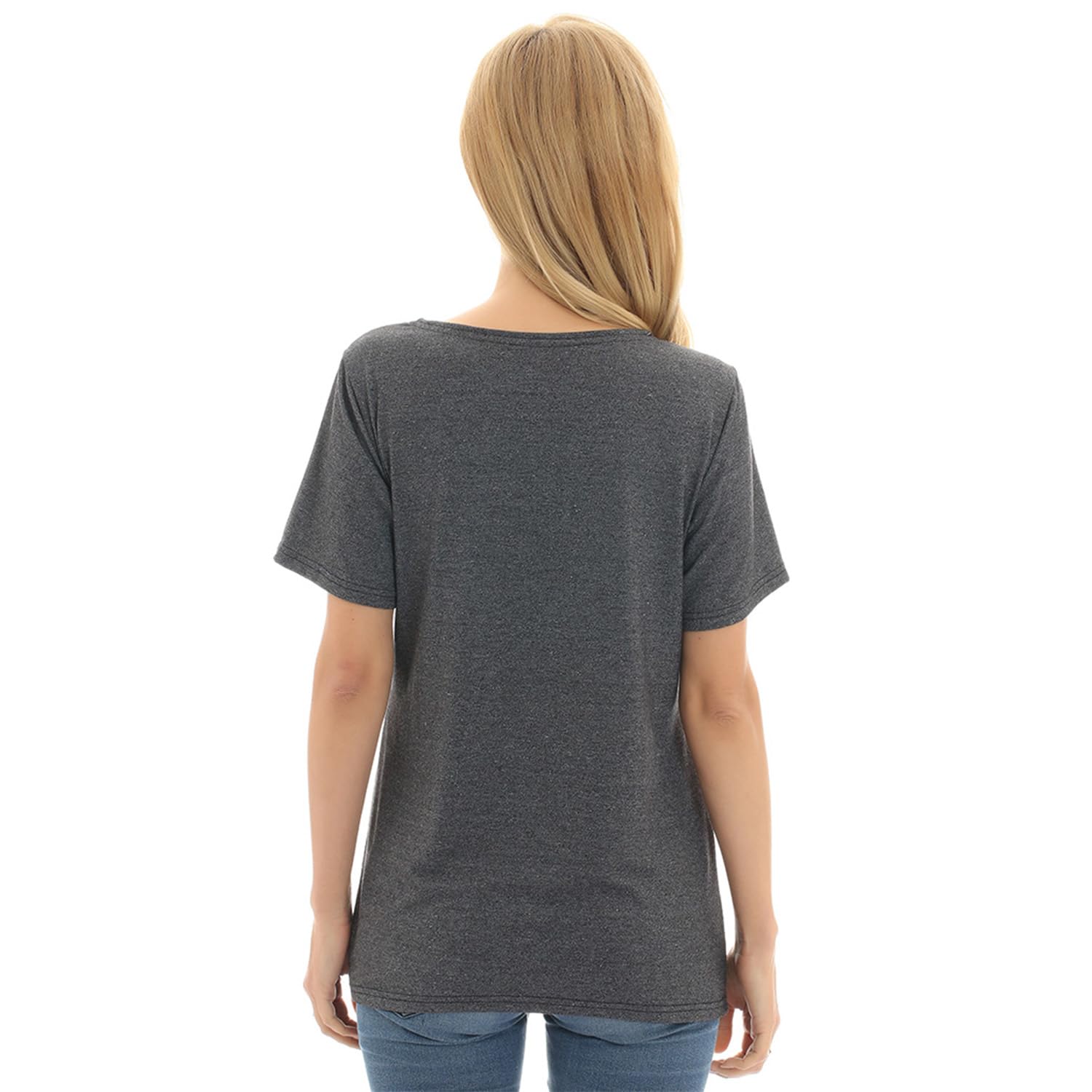 Bearsland Women's 3-Pack Maternity Nursing Tops - Soft Short Sleeve Breastfeeding Shirts for Comfortable Nursing & Pumping - Perfect for Daily Wear, Hospital Visits & Mother-Baby Bonding Time