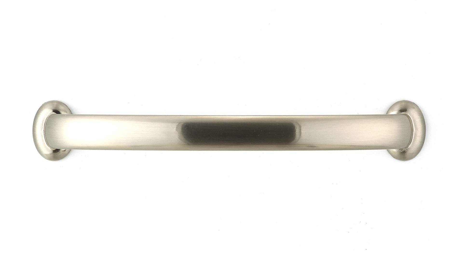 Richelieu Hardware 51278128195 Dorval Collection 5 1/16-inch (128mm) Brushed Nickel Cabinet Pull Handle - Traditional Drawer Pull for Kitchen Cabinets, Bathroom Vanity & Furniture - Perfect for Modern Home Renovation and DIY Projects
