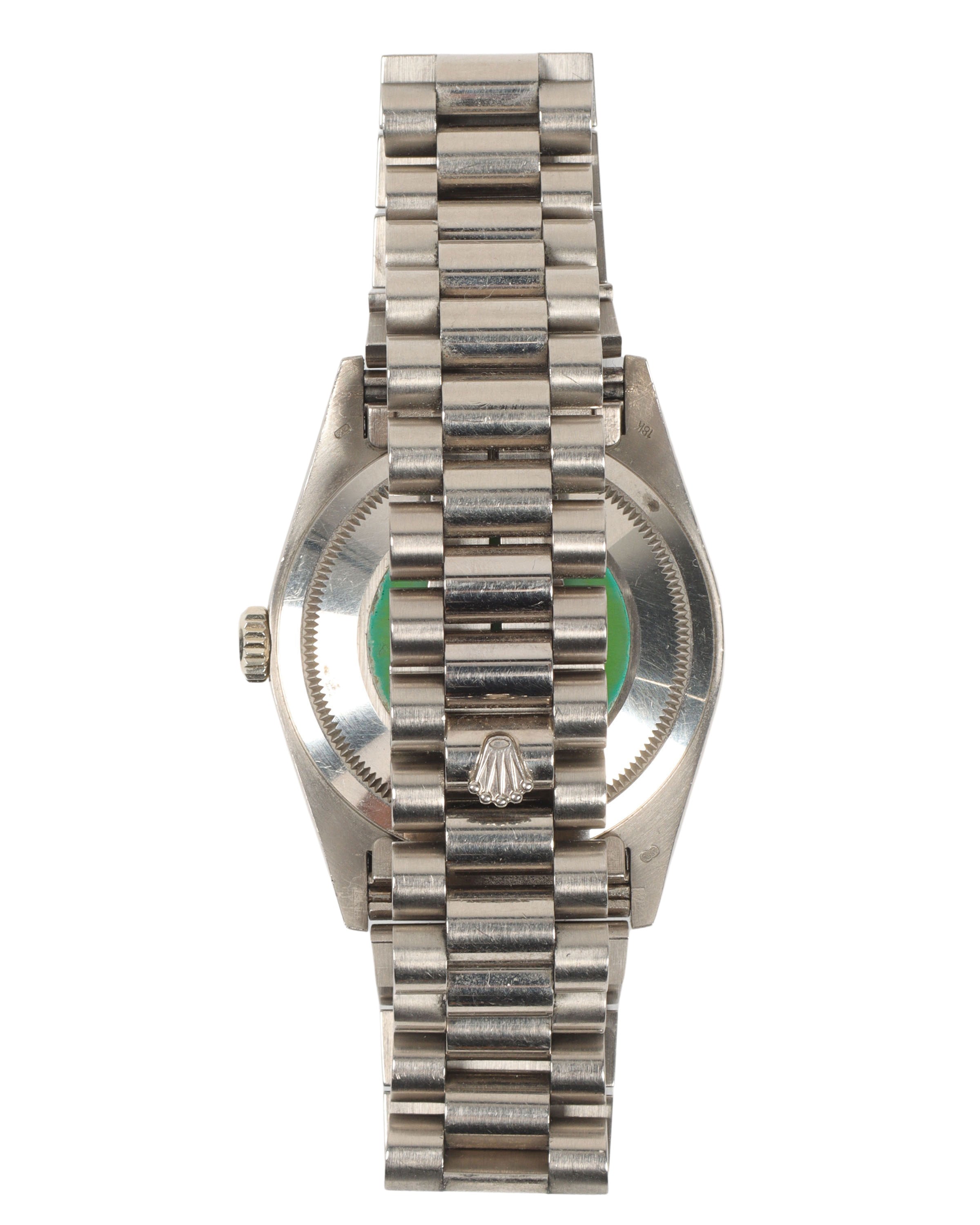 18K White Gold Day Date Watch - Luxury Men's Dress Watch for Business & Formal Occasions
