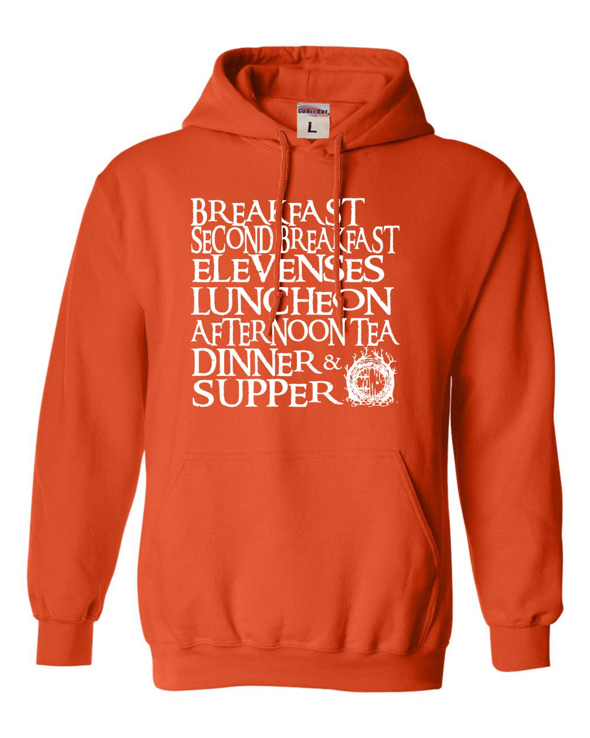 Go All Out The Seven Daily Meals Unisex Sweatshirt Hoodie - Comfortable Pullover for Men & Women - Perfect for Casual Wear, Gym, and Outdoor Activities