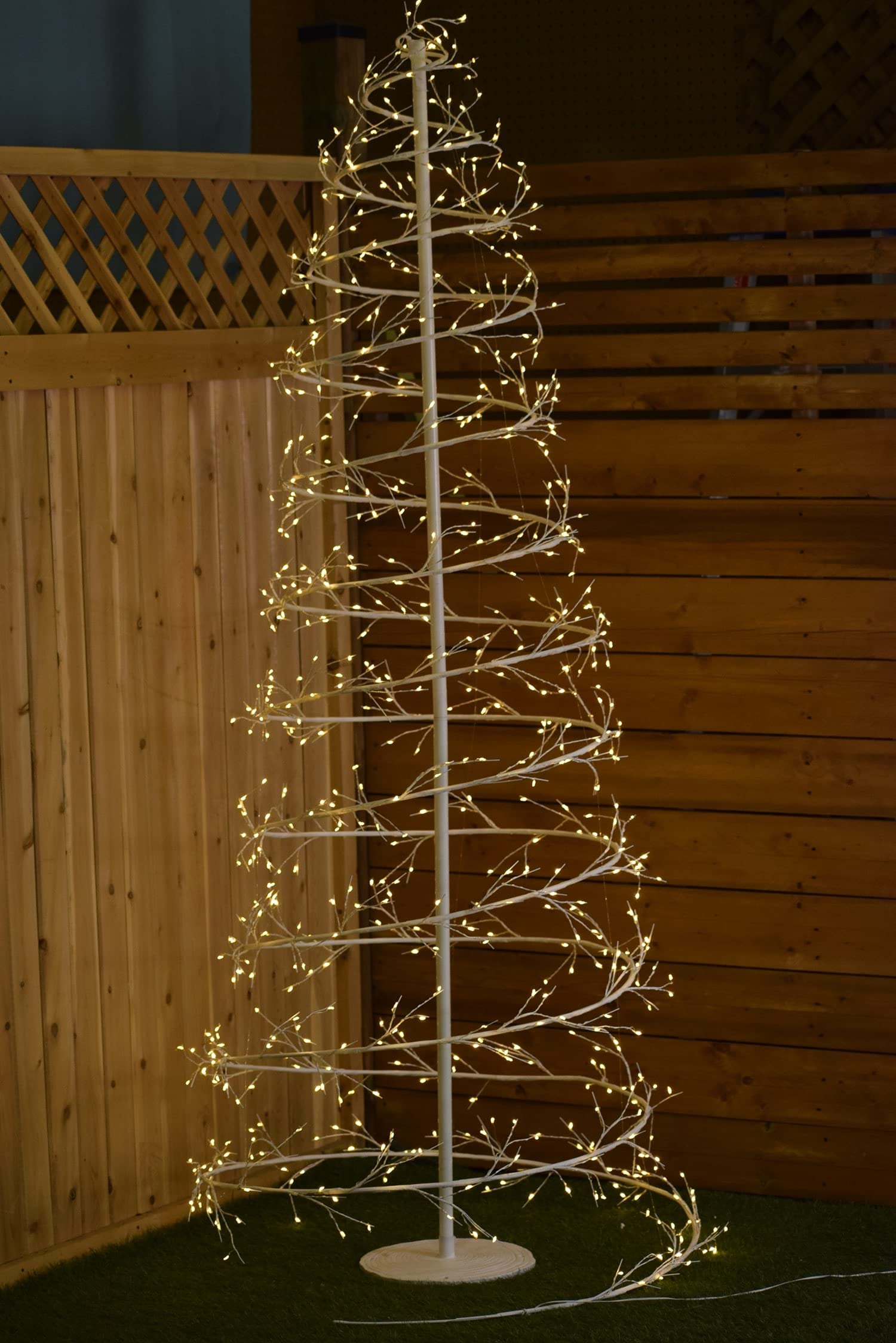 Hi Line Gift Ltd. White Revolve Tree - Perfect for Christmas Decorations, Home & Office Holiday Decor, Festive Centerpiece