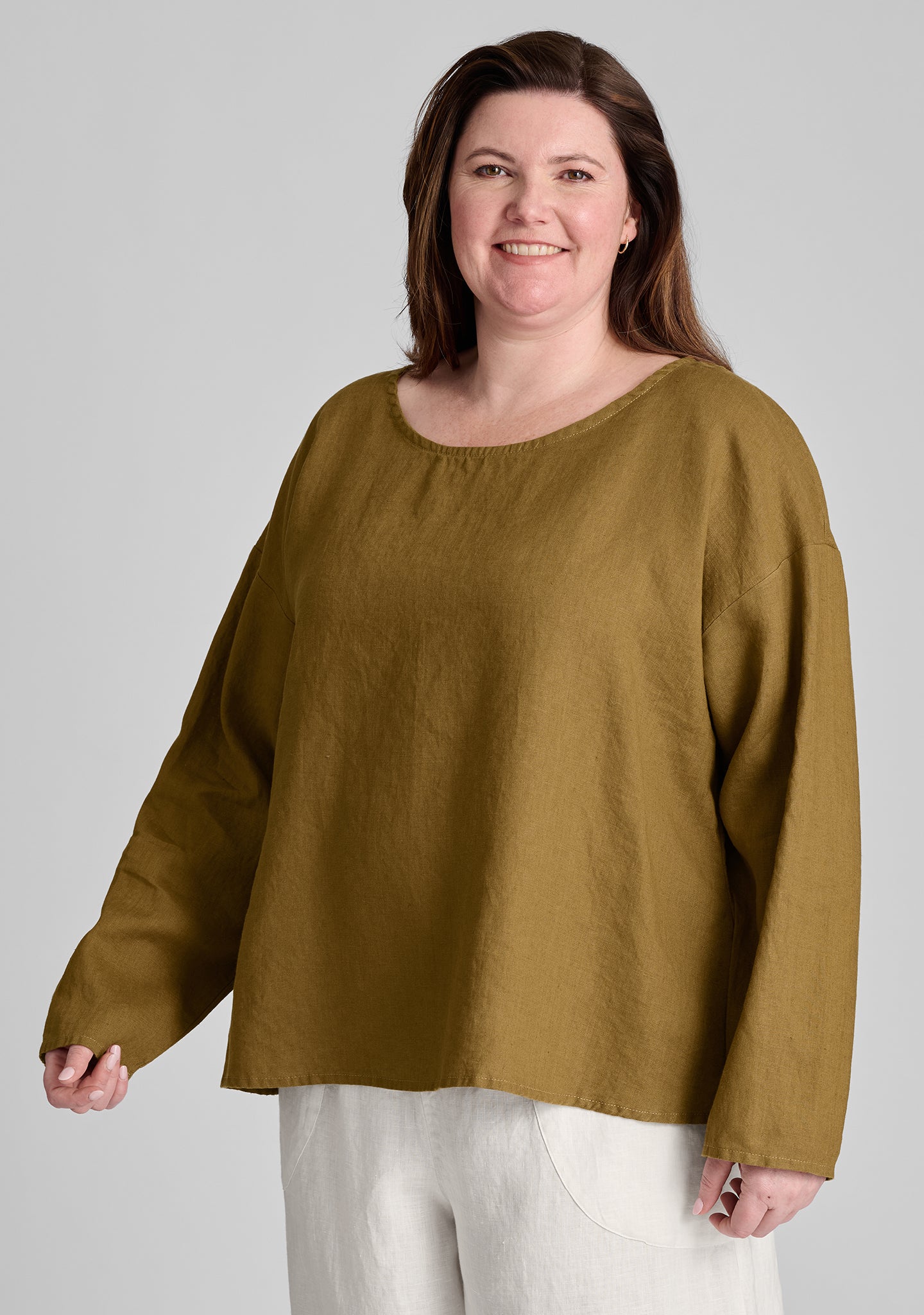 Stylish Long Sleeve Linen Shirt for Women - Breathable & Comfortable Casual Wear - Perfect for Office, Travel, and Summer Outfits