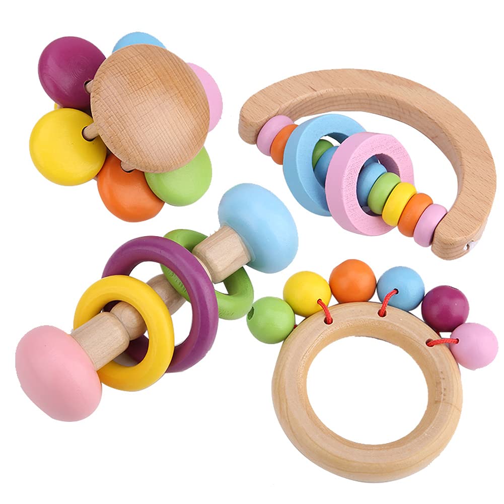 Durable Hanging Wooden Bird Toy for Parrots, Cockatiels & Small Pets - Interactive Chew Toy for Mental Stimulation & Playtime - Perfect for Bird Cages, Play Gyms & Pet Enrichment Activities
