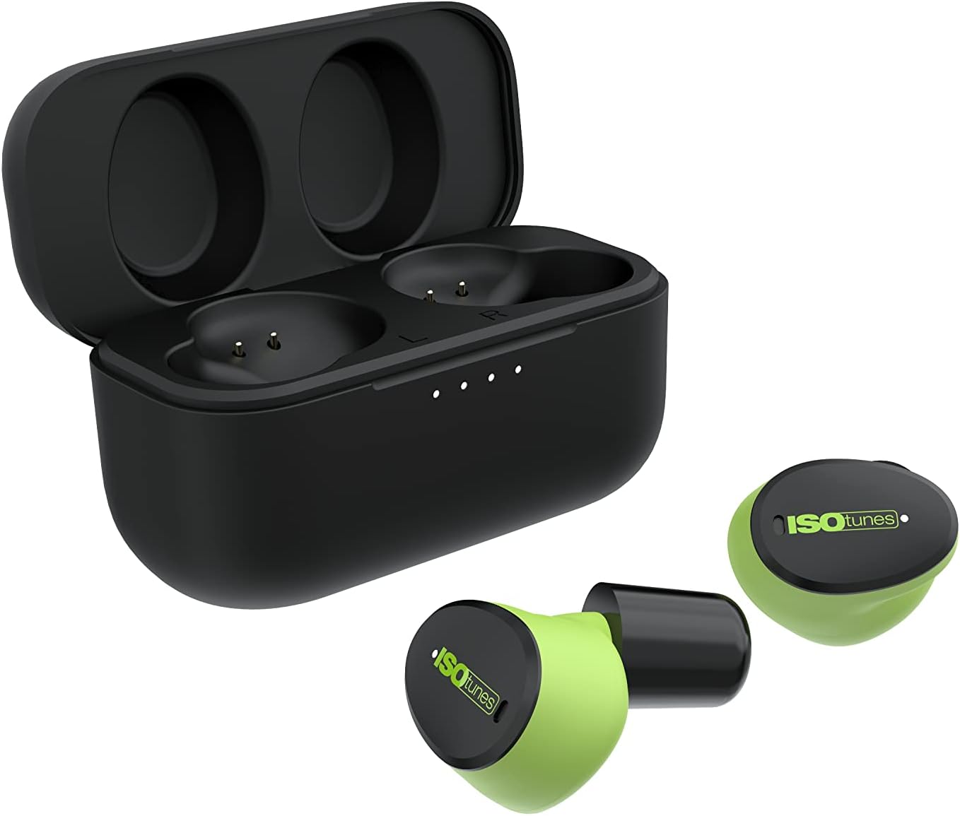 ISOtunes Free Aware True Wireless Bluetooth Earbuds with Hearing Protection & Audio Passthrough Technology - Noise Cancelling Earphones for Construction, Shooting & Outdoor Activities