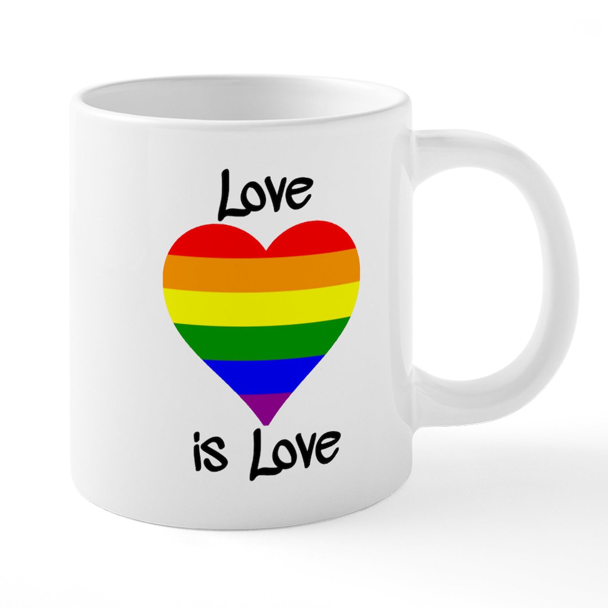 Love Is Love 20 oz Ceramic Coffee Mug - Large Insulated Tea Cup for Hot & Cold Drinks - Perfect for LGBTQ Pride, Home, Office & Gifts