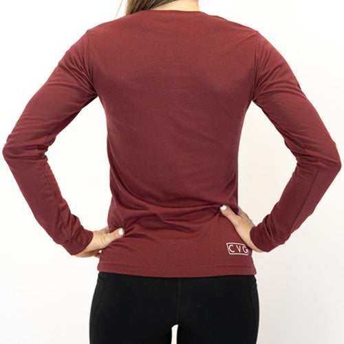 Premium Long Sleeve T-Shirt for Men & Women | Soft Heather Cardinal Cotton | Casual Wear, Layering & Everyday Comfort