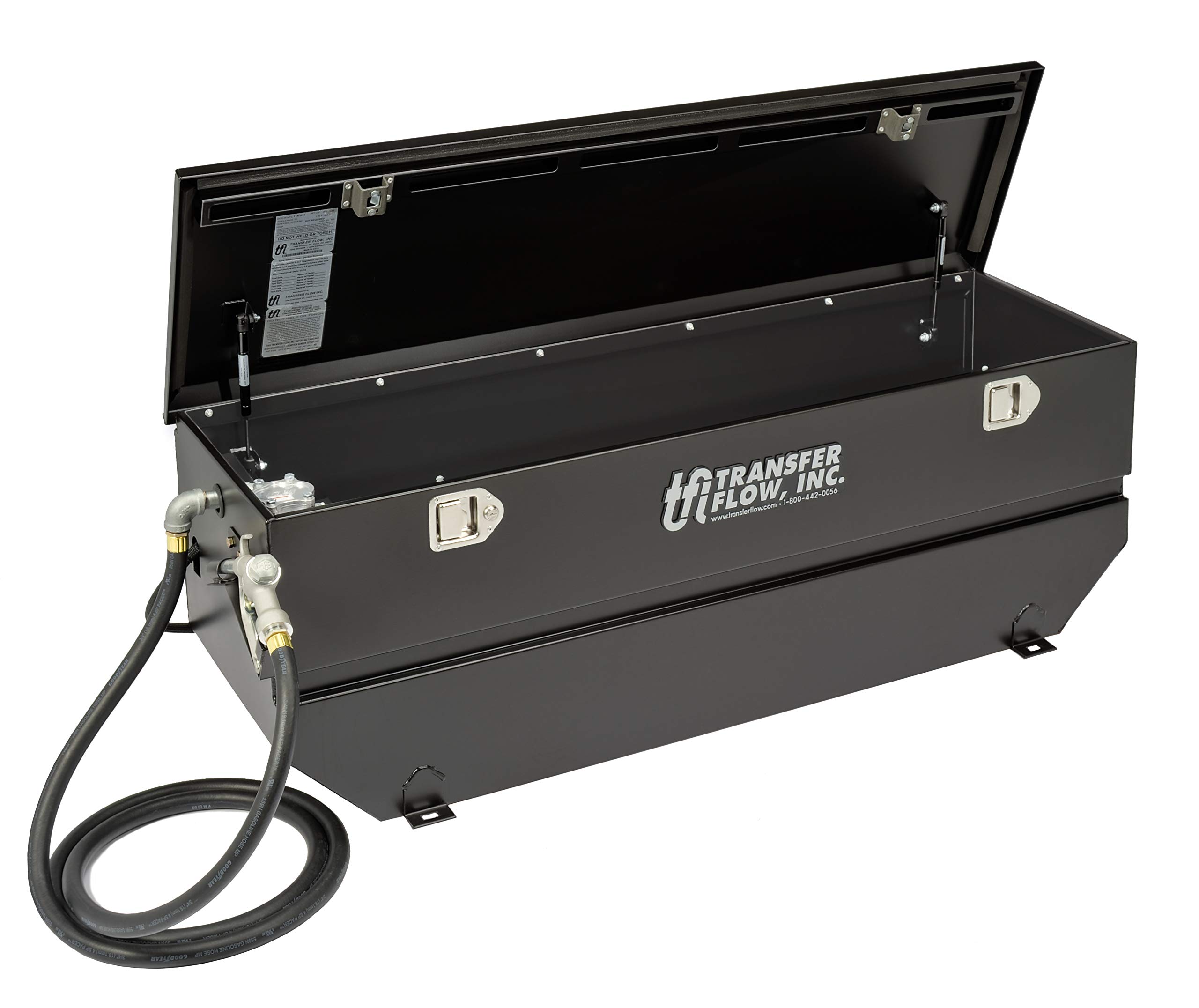 Transfer Flow 0800115195 40 Gallon Toolbox and Refueling Tank Combo - Heavy Duty Fuel Transfer System for Trucks, Trailers & Off-Road Vehicles - Ideal for Construction, Farming & Long-Distance Hauling