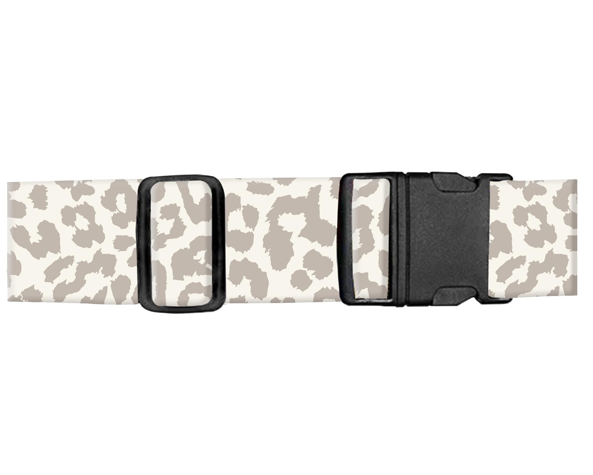 Durable Adjustable Luggage Straps for Suitcases - Wide Travel Belt with Secure Buckle, Cute Leopard Print Suitcase Strap Identifiers - Perfect for Air Travel, Vacation & Business Trips