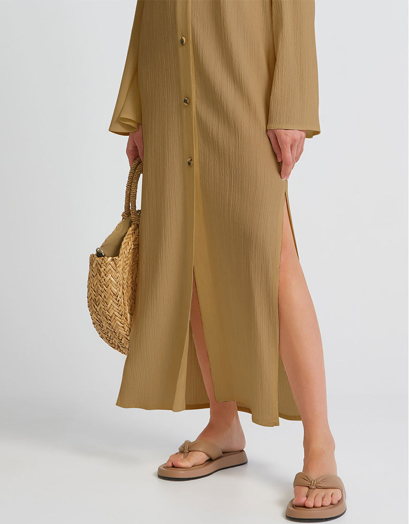 Elegant Beige Designer Maxi Dress for Women - Chic & Heavy Fancy Long Dress for Parties, Weddings & Special Occasions