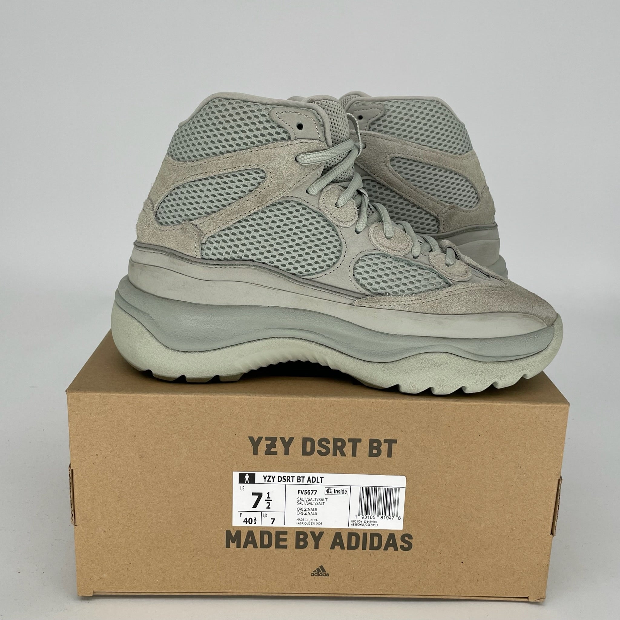 Adidas Yeezy Desert Boot Salt - Men's Size 7.5 (FV5677) | Stylish & Comfortable Hiking & Outdoor Shoes for Adventure Enthusiasts