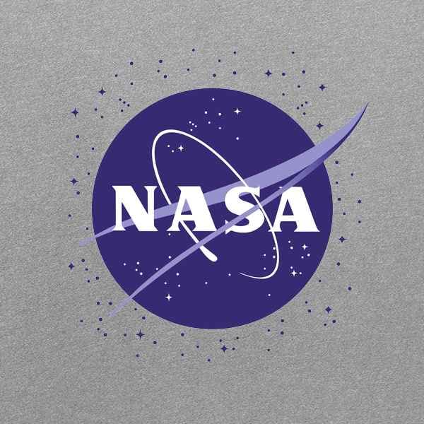 NASA Approved Meatball Logo Graphic T-Shirt for Men - Space-Themed Cotton Tee with Stars - Perfect for Casual Wear, Space Enthusiasts & Sci-Fi Fans