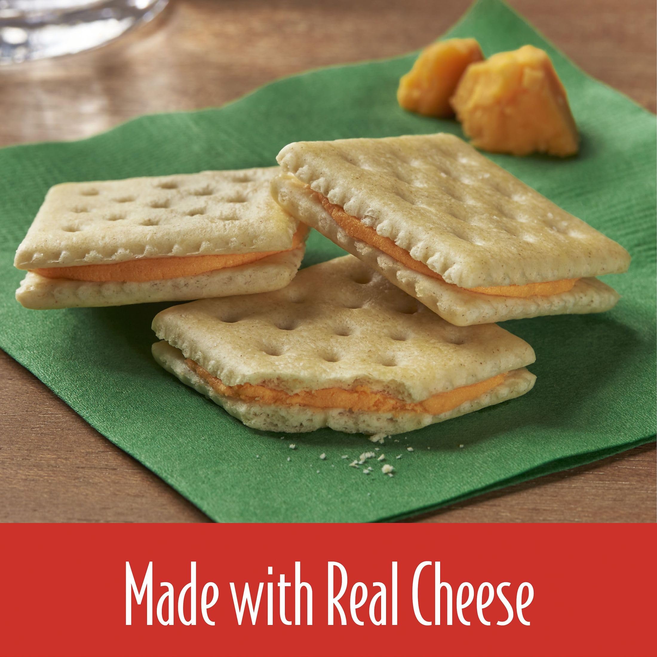 Keebler Sandwich Crackers - 96 Single Serve Packs with Club & Cheddar Cheese - Perfect for Lunch Boxes, School Snacks, Office Breaks & On-the-Go Treats