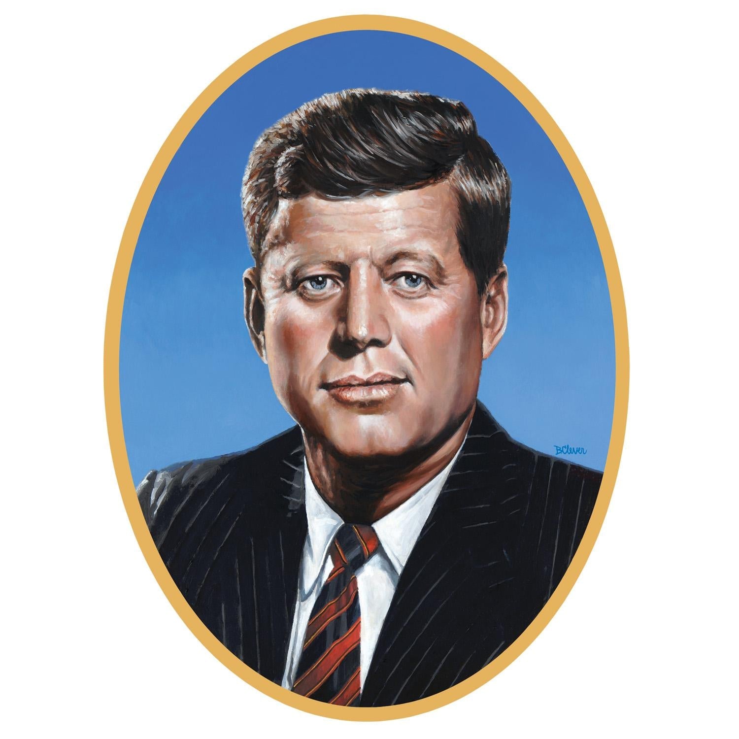 12 Pack Beistle John F Kennedy Cutouts - Patriotic Party Decorations for 4th of July, Presidents Day & American History Themed Events