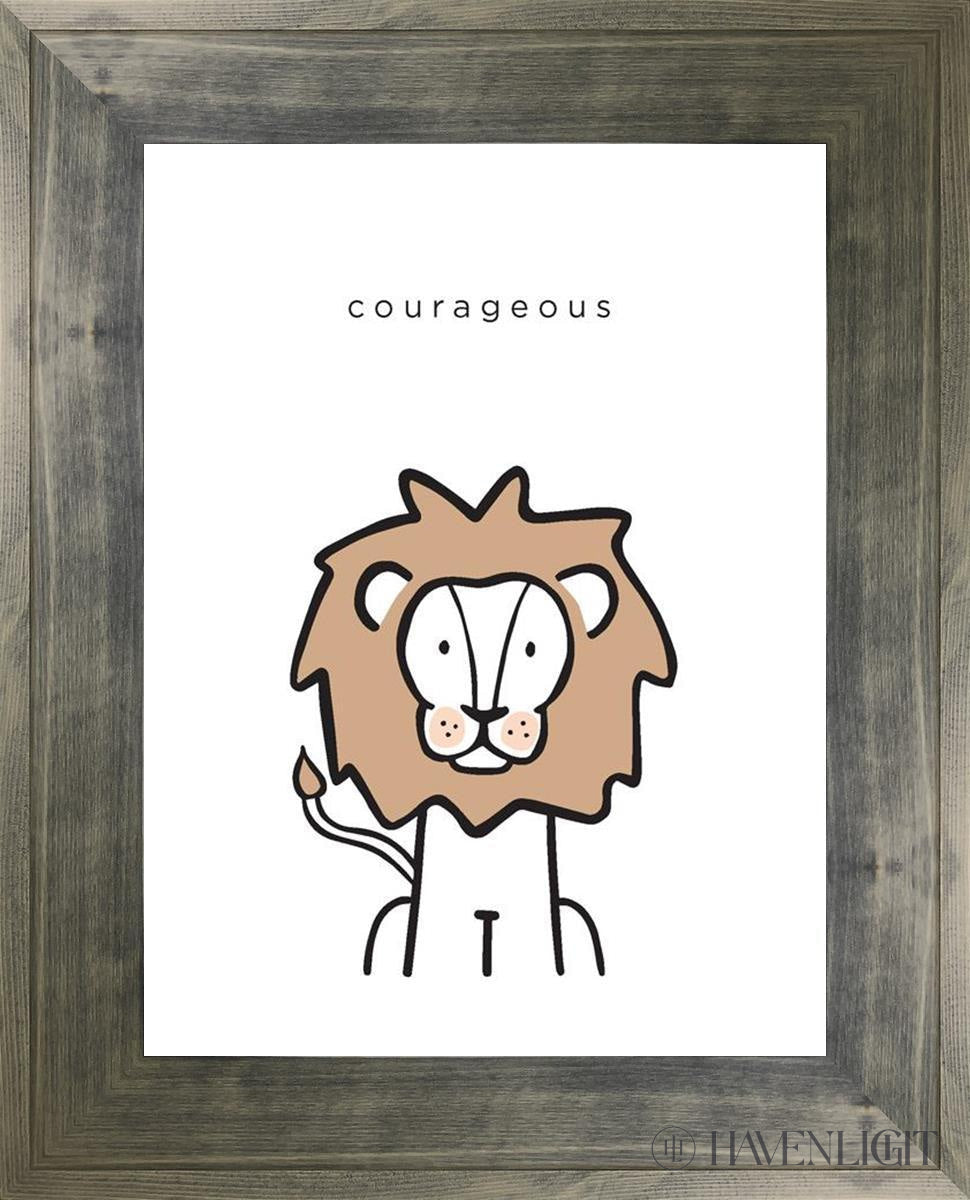 Courageous By Elise Gomez - Inspirational Christian Jewelry for Women, Faith-Based Necklace - Perfect for Church, Bible Study & Daily Encouragement