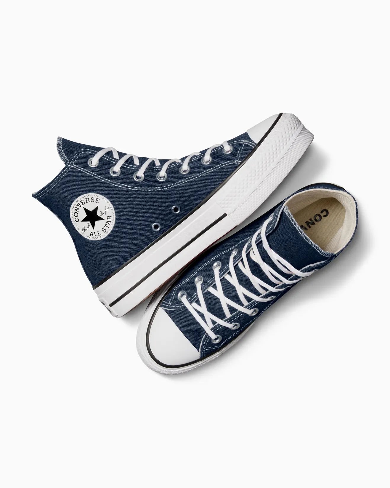 Converse Women's Chuck Taylor Lift Navy Sneakers - Comfortable Casual Shoes for Everyday Wear, Walking & Street Style