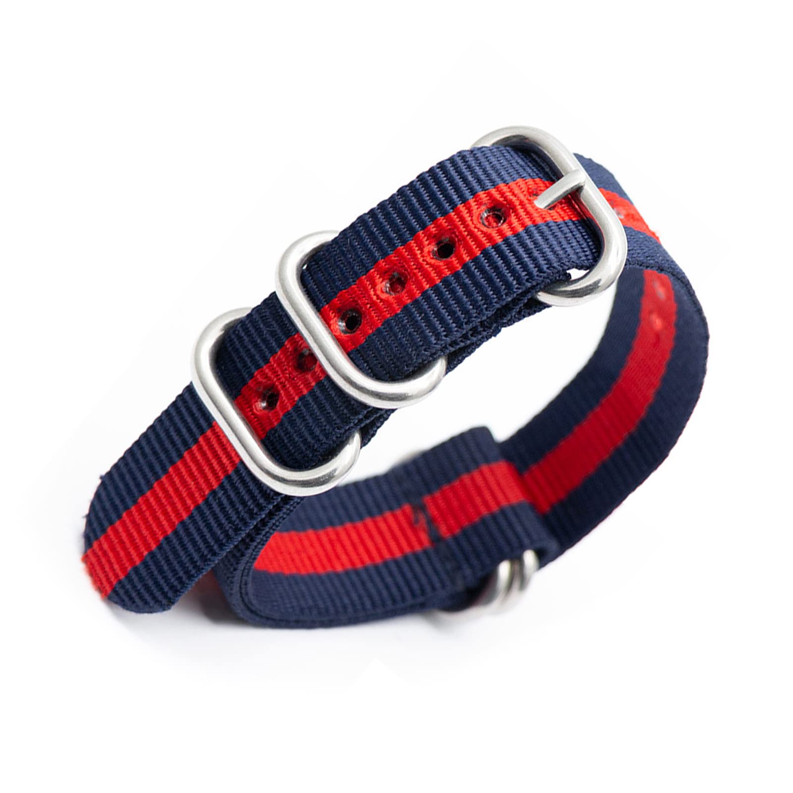 Durable Nylon Watch Strap Replacement - Adjustable 20mm Watch Band for Men & Women - Perfect for Outdoor, Sports & Everyday Wear