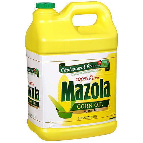 Mazola Corn Oil - 2.5 Gallon Jug (4 Pack) - Pure Cooking Oil for Frying, Baking & Salad Dressings - Bulk Kitchen Oil for Restaurants & Home Use
