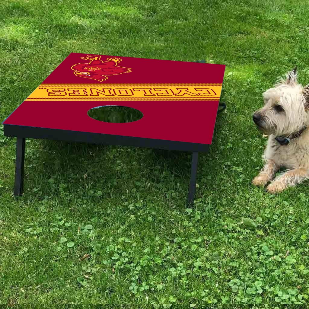 VictoryStore Gift Games - Iowa State University Cornhole Bag Toss Game Set for Tailgating, Backyard Fun, and College Parties