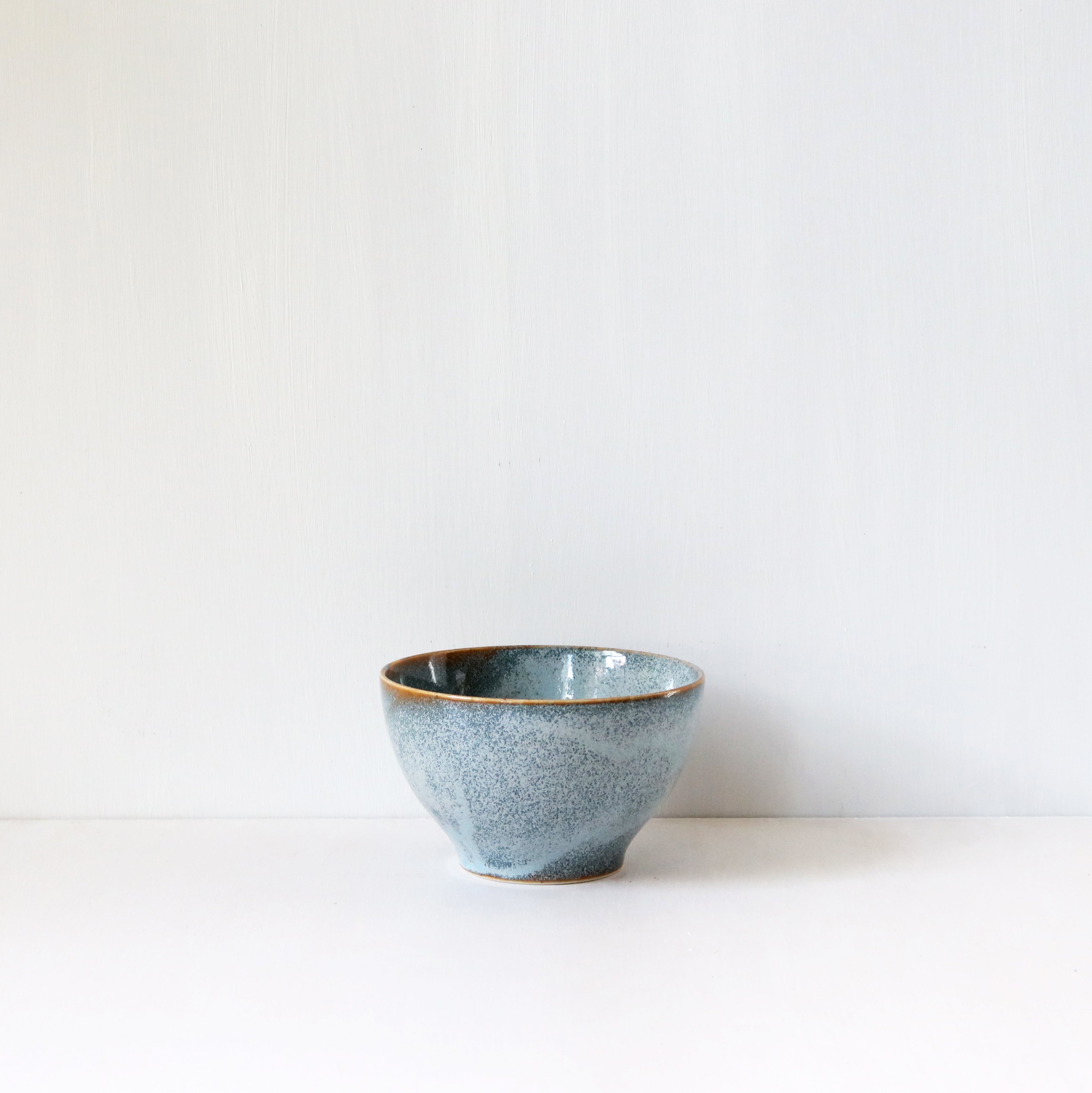 Premium Blue Ceramic Noodle Bowl Set - 8.5