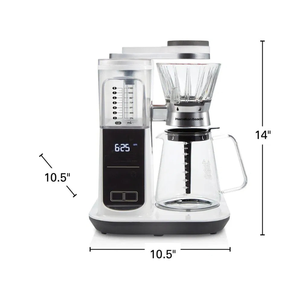 Hamilton Beach 46700 Automatic & Manual Pour Over Coffee Maker - Perfect for Home, Office & Specialty Coffee Brewing