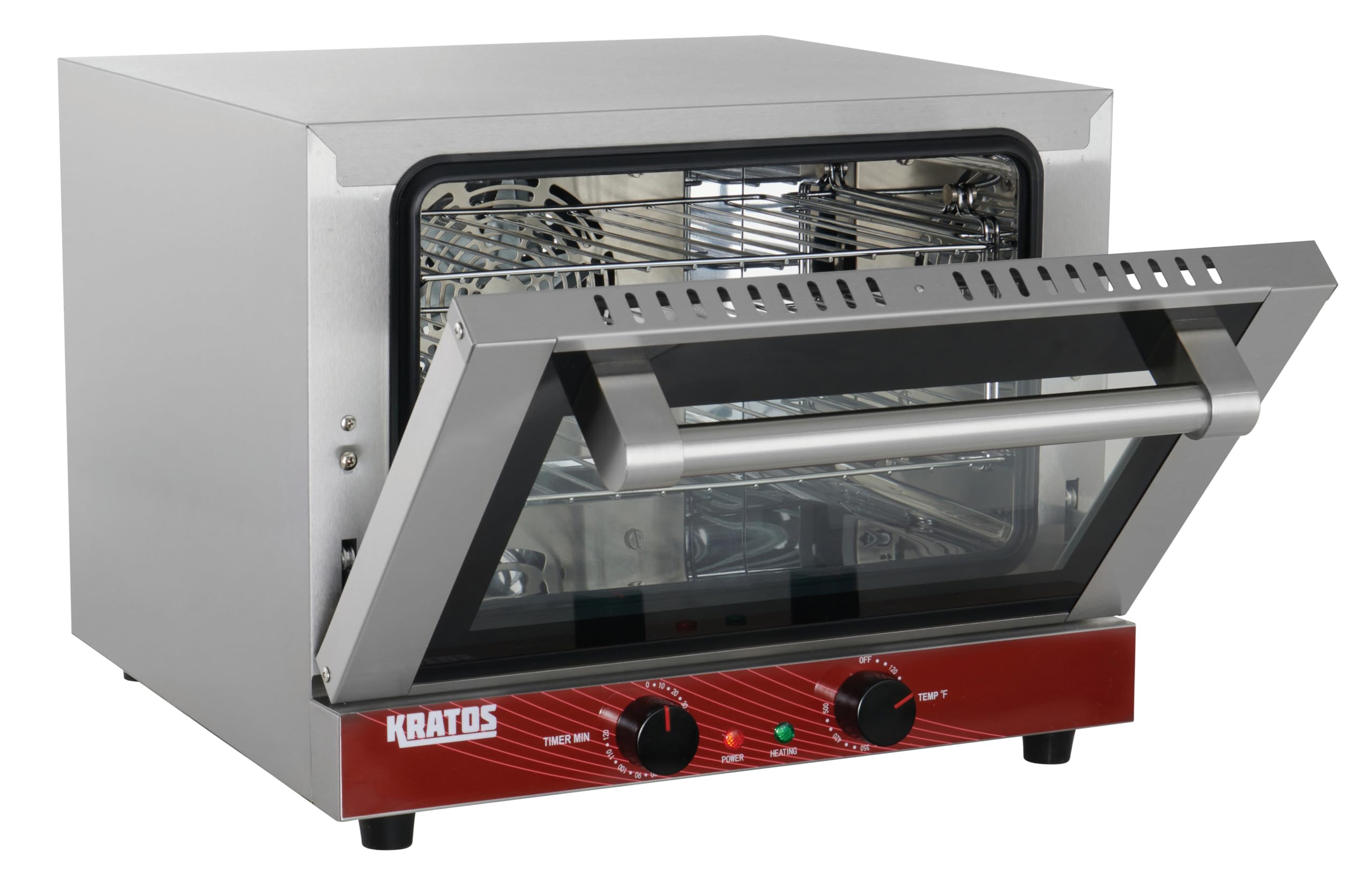 Kratos Commercial Oven - 120V Electric Countertop Convection Oven | Holds 3 Quarter Size Sheet Pans | Perfect for Bakeries, Restaurants & Catering Businesses (Model 29M-001)