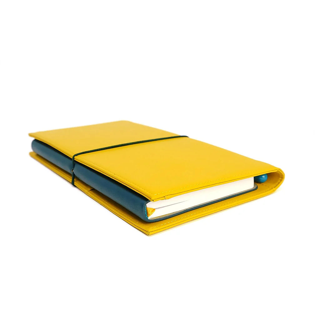Ferris Wheel Press Nothing Left Fether™ Folio Notebook - Mustard Yellow | Premium Writing Journal for Travel, Office & Creative Projects | Perfect Gift for Writers & Stationery Lovers