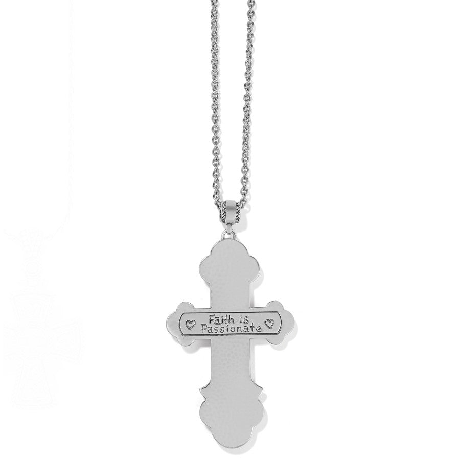 Calvary Cross Convertible Necklace - Religious Jewelry for Women, 925 Sterling Silver Pendant with Adjustable Chain, Perfect for Church, Weddings & Everyday Wear