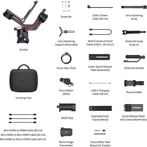 DJI RS3 Pro Combo - Professional 3-Axis Gimbal Stabilizer for Mirrorless Cameras | Perfect for Vlogging, Filmmaking & Travel Photography