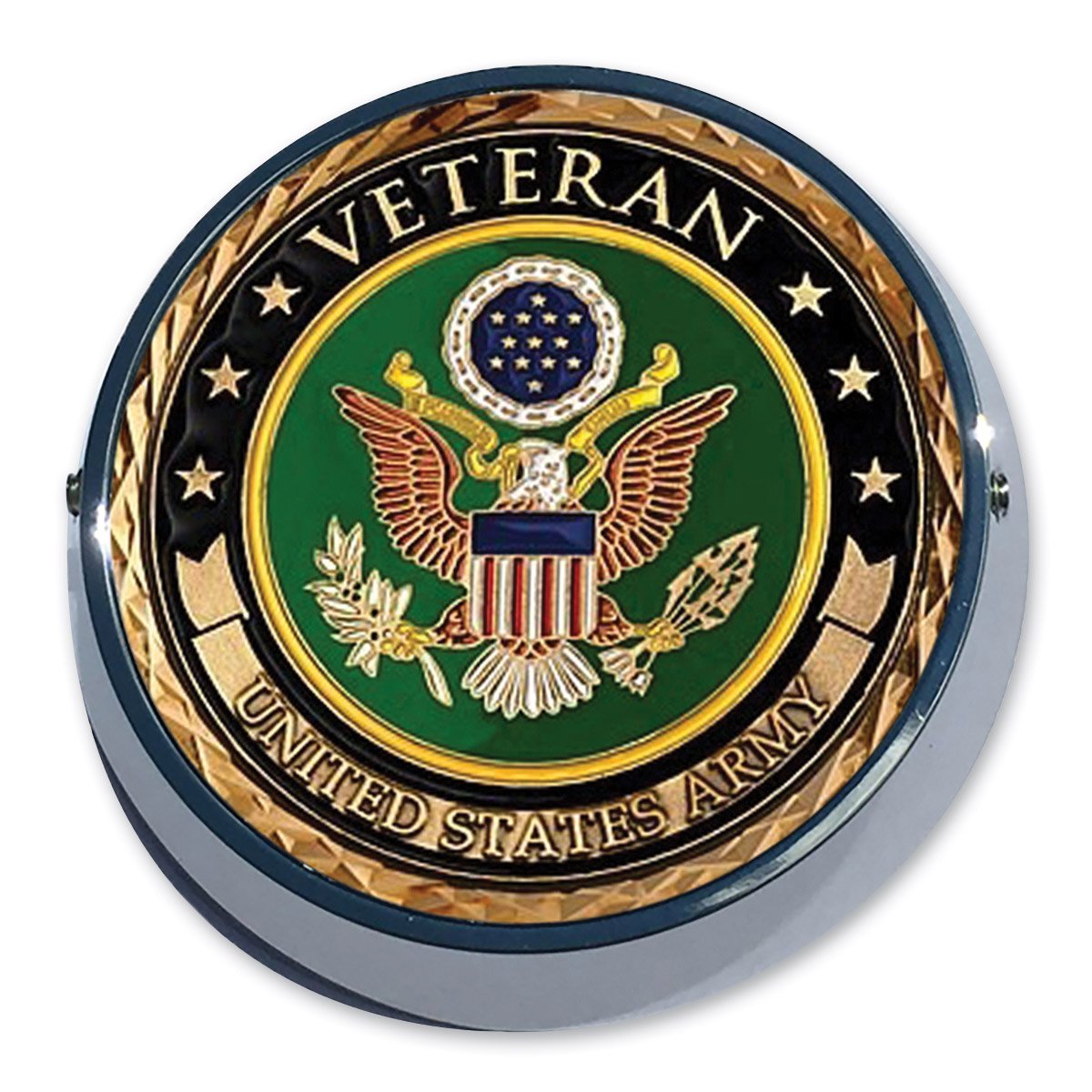 Goldwing Coin Holder with Army Veteran Design - Perfect for Collectors, Military Enthusiasts & Patriotic Gifts | Display Coins, Challenge Coins & Military Medals in Style