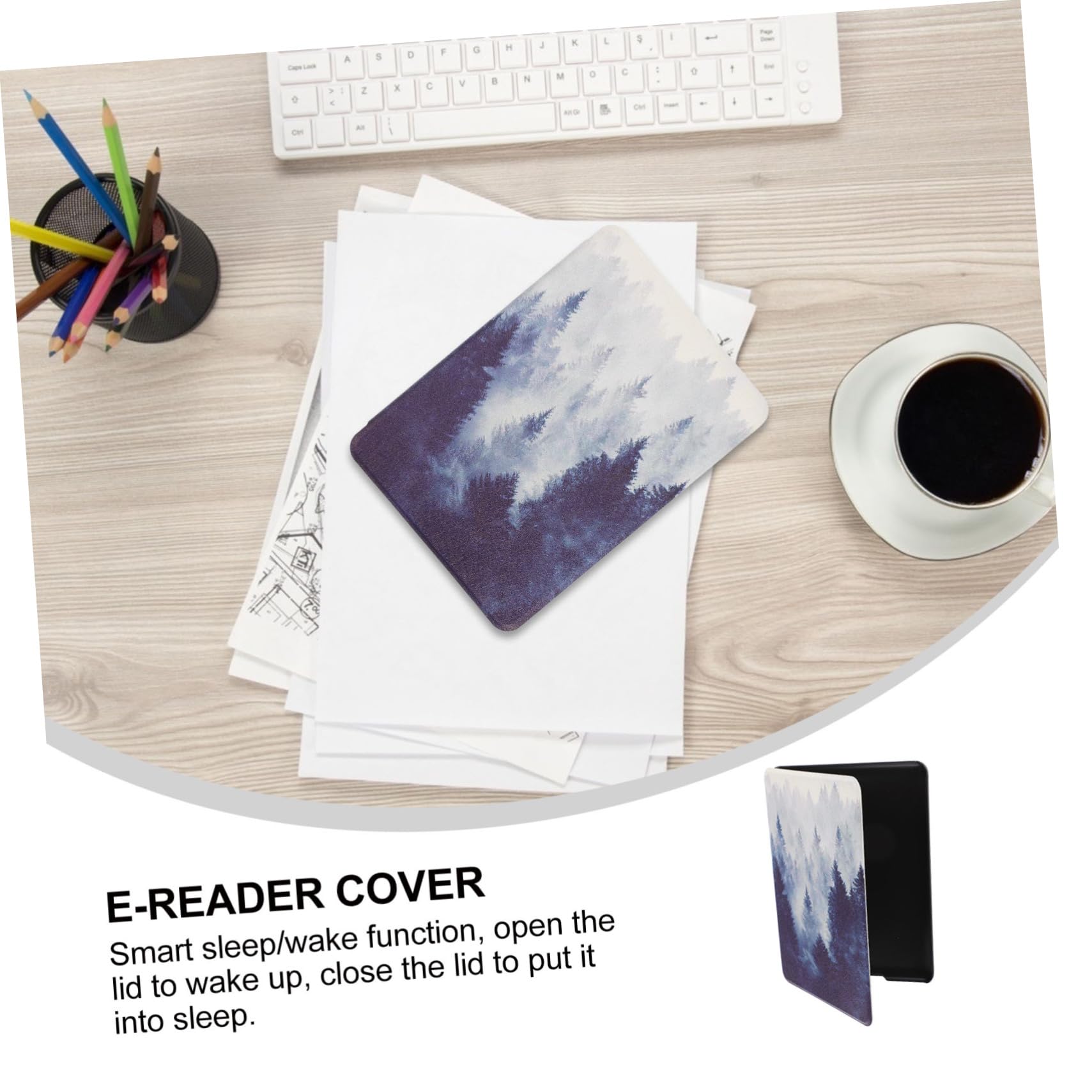 Angoily 6-Pack E-Book Reader Case Cover - Shockproof TPU Protective Sleeve for Kindle & E-Readers | Dustproof & Lightweight for Travel, Work & Home Use