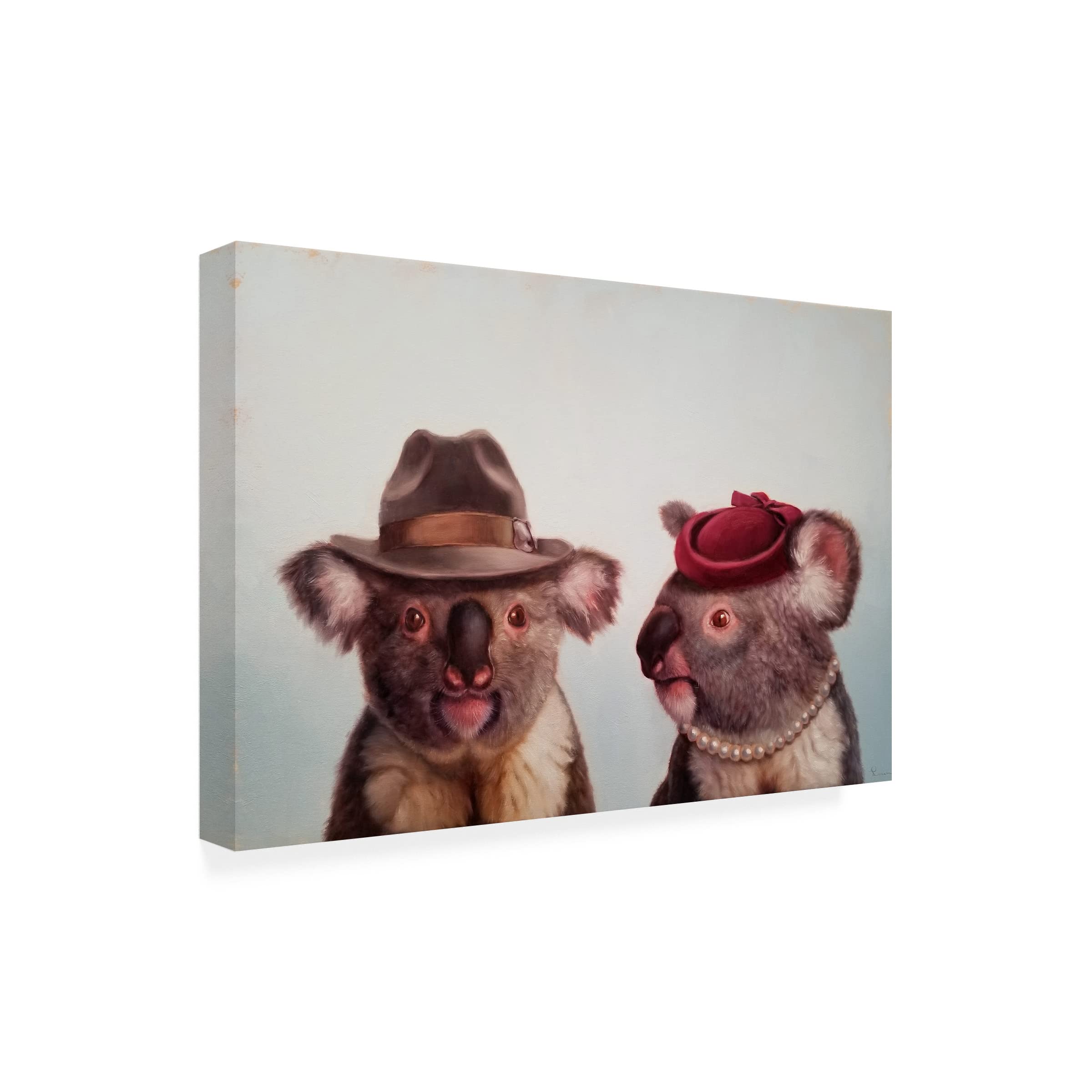 Lucia Heffernan 'Mates' Canvas Art Print - Funny Animal Wall Decor for Living Room, Bedroom & Office - Premium Trademark Fine Art Collection