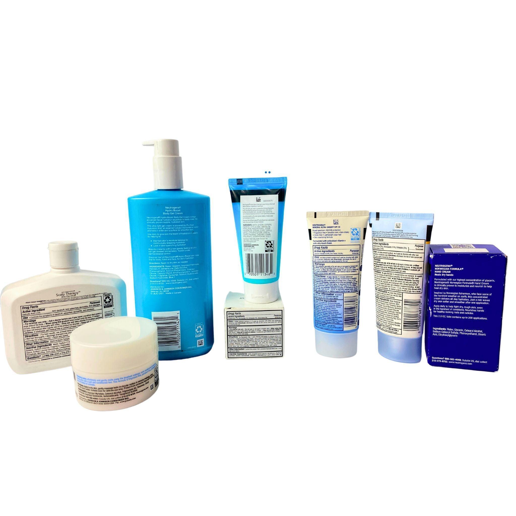 Neutrogena Assorted Mix 40 Pcs Lot - Facial Cleansing & Makeup Remover Wipes for Travel, Gym & Daily Skincare Routine
