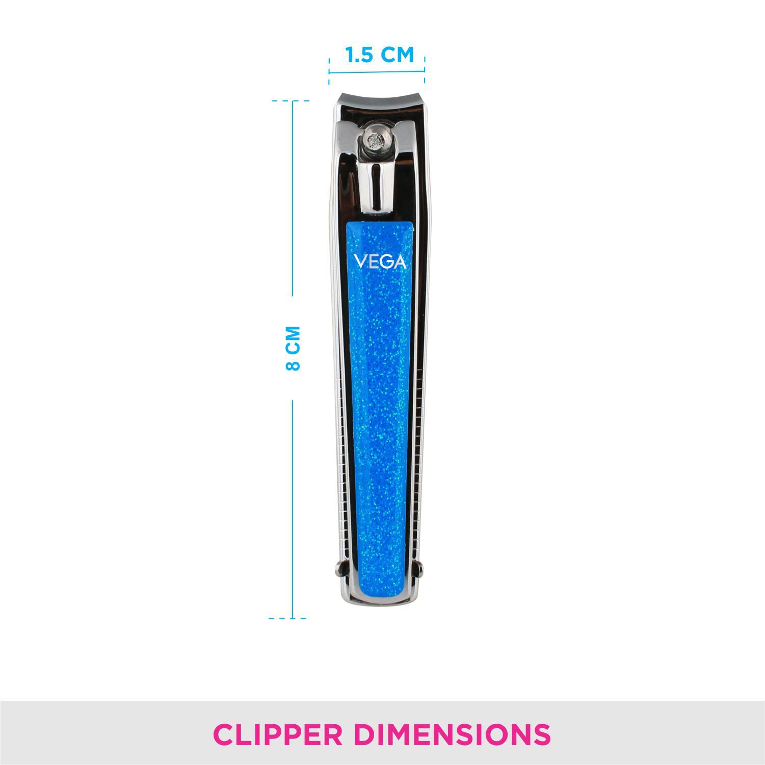 Premium VEGA Large Nail Clipper Set (2-Pack) - Heavy Duty Stainless Steel Toenail & Fingernail Clippers for Men & Women - Perfect for Travel, Home, and Salon Use