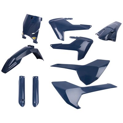 Cycra Powerflow Complete Body Kit Blue for Husqvarna TC 125 2016-2018 - Dirt Bike Protection & Style Upgrade for Motocross & Off-Road Racing