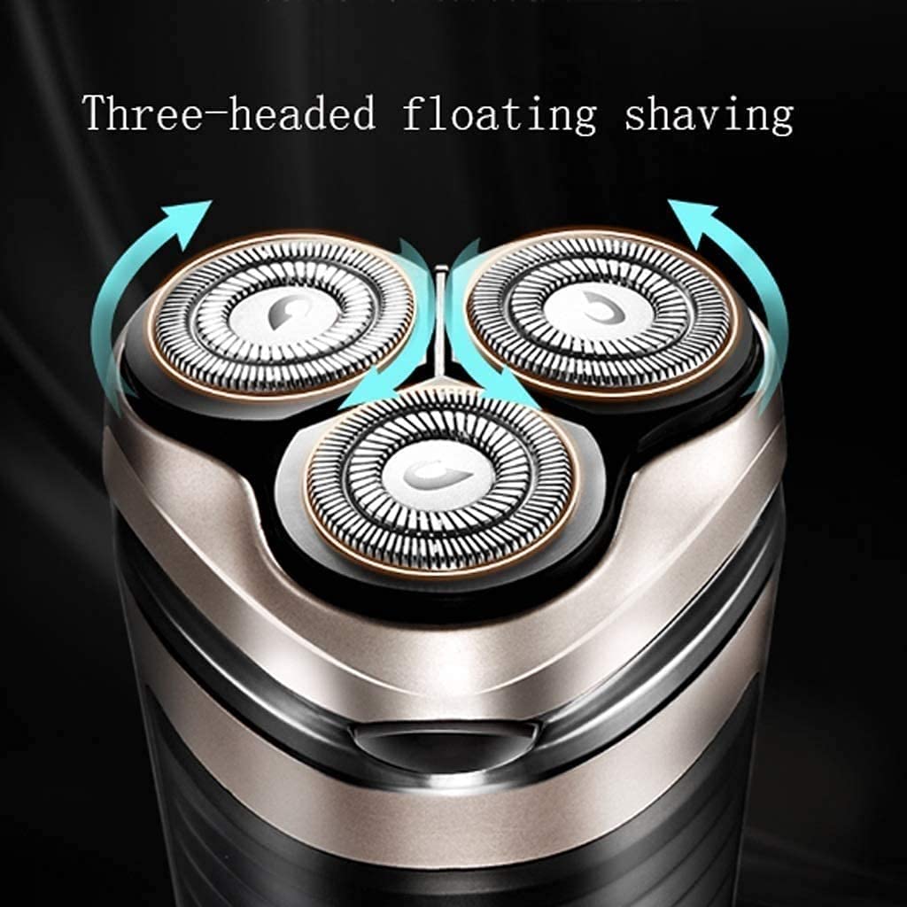 Best Electric Razor for Men - 3D Rotary Wet/Dry Shaver with Pop-Up Beard Trimmer, IPX7 Waterproof & USB Rechargeable - Perfect for Travel, Gym & Daily Shaving