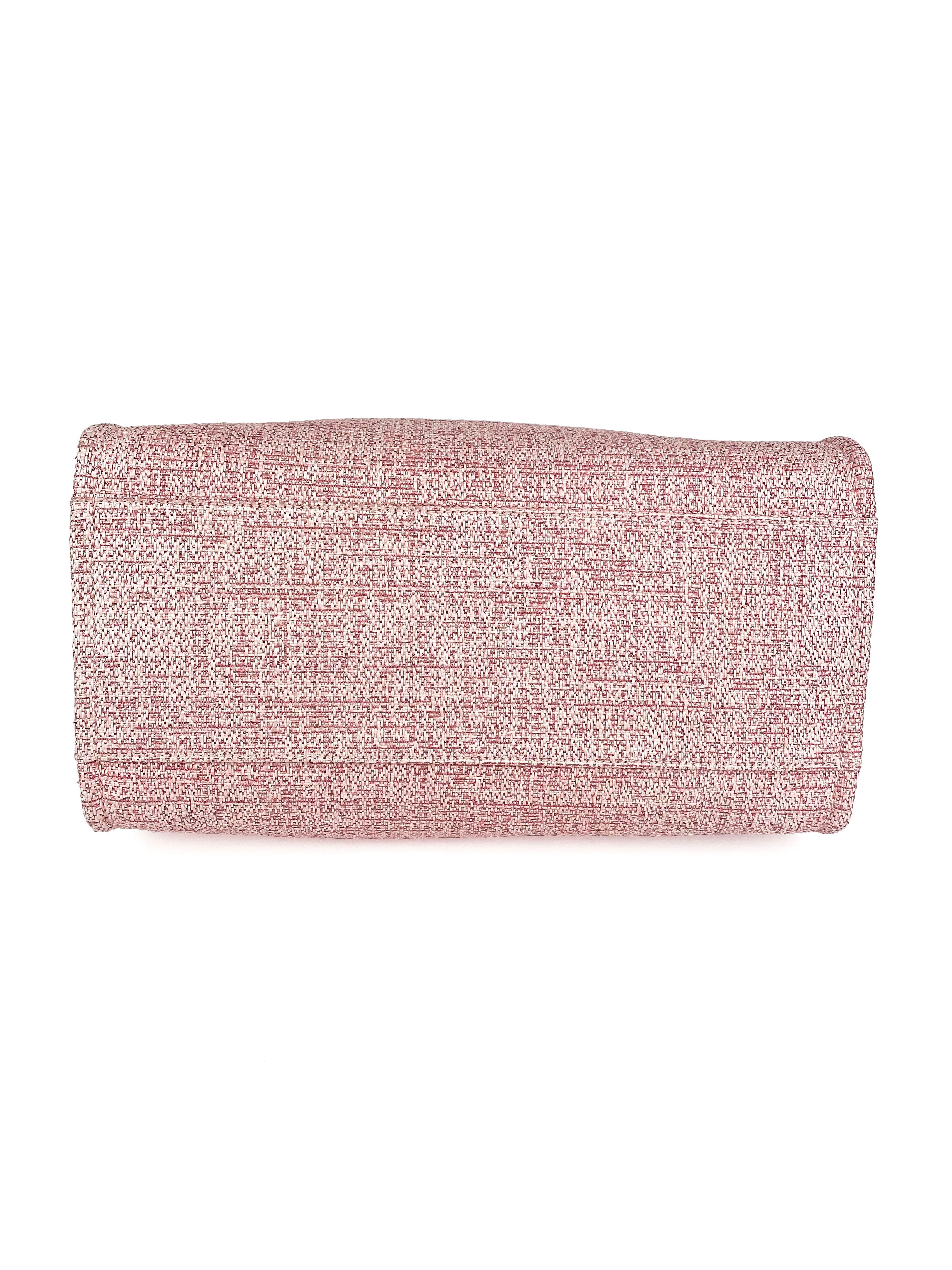 Chanel Large Pink Deauville Tote Bag for Women - Luxury Designer Handbag, Spacious Shoulder Bag for Work, Travel & Shopping