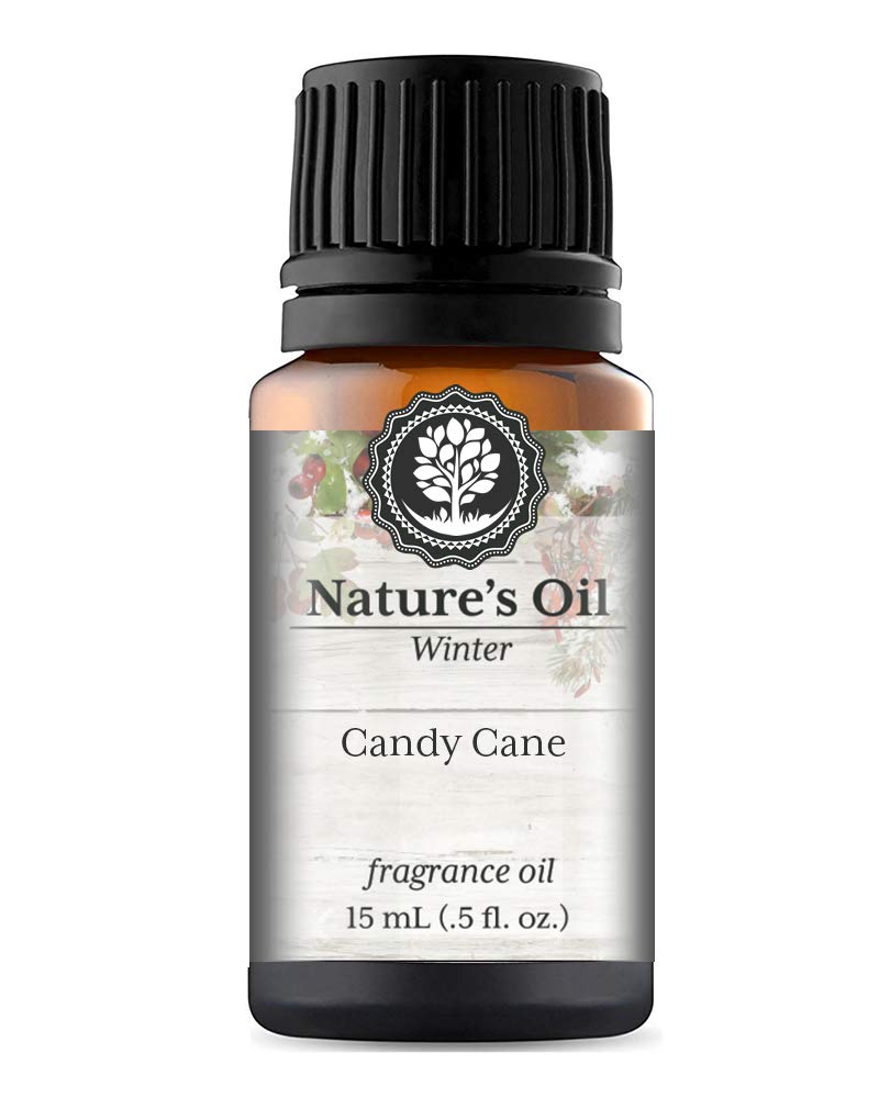 Candy Cane Fragrance Oil - 15ml Essential Oil for Aromatherapy Diffusers, Handmade Soap, Scented Candles, DIY Lotions | Home Fragrance, Linen Spray, Bath Bomb & Slime Making | Perfect for Christmas Gifts & Holiday Decor
