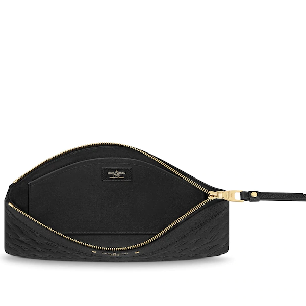 Louis Vuitton LV Daily Pouch Monogram Empreinte Leather Crossbody Bag Black - Perfect for Work, Travel & Everyday Use