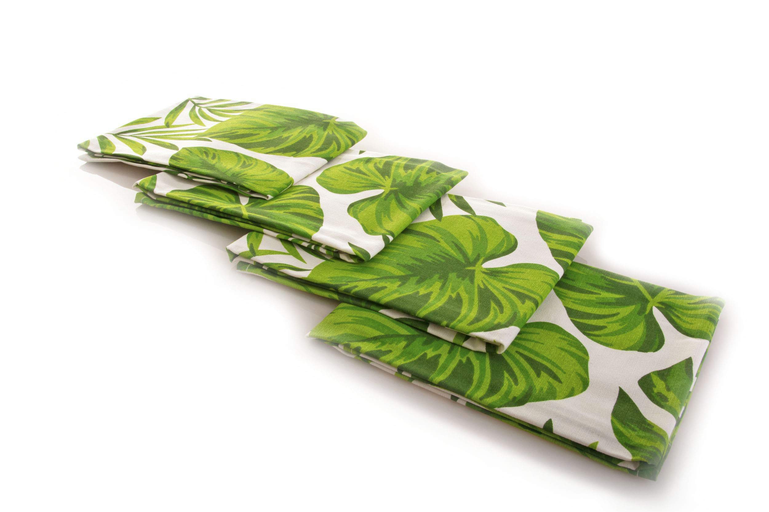 Premium 100% Cotton Monstera Leaf Hand Towels - Absorbent Kitchen Dish Towels, Tea Towels & Flour Sack Towels (Set of 6) - Perfect for Cooking, Baking, Drying Dishes & Home Decor