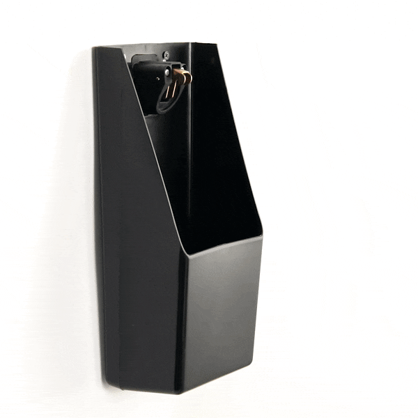 Premium Black Bottle Cap Catcher with Built-in Opener - 8.25