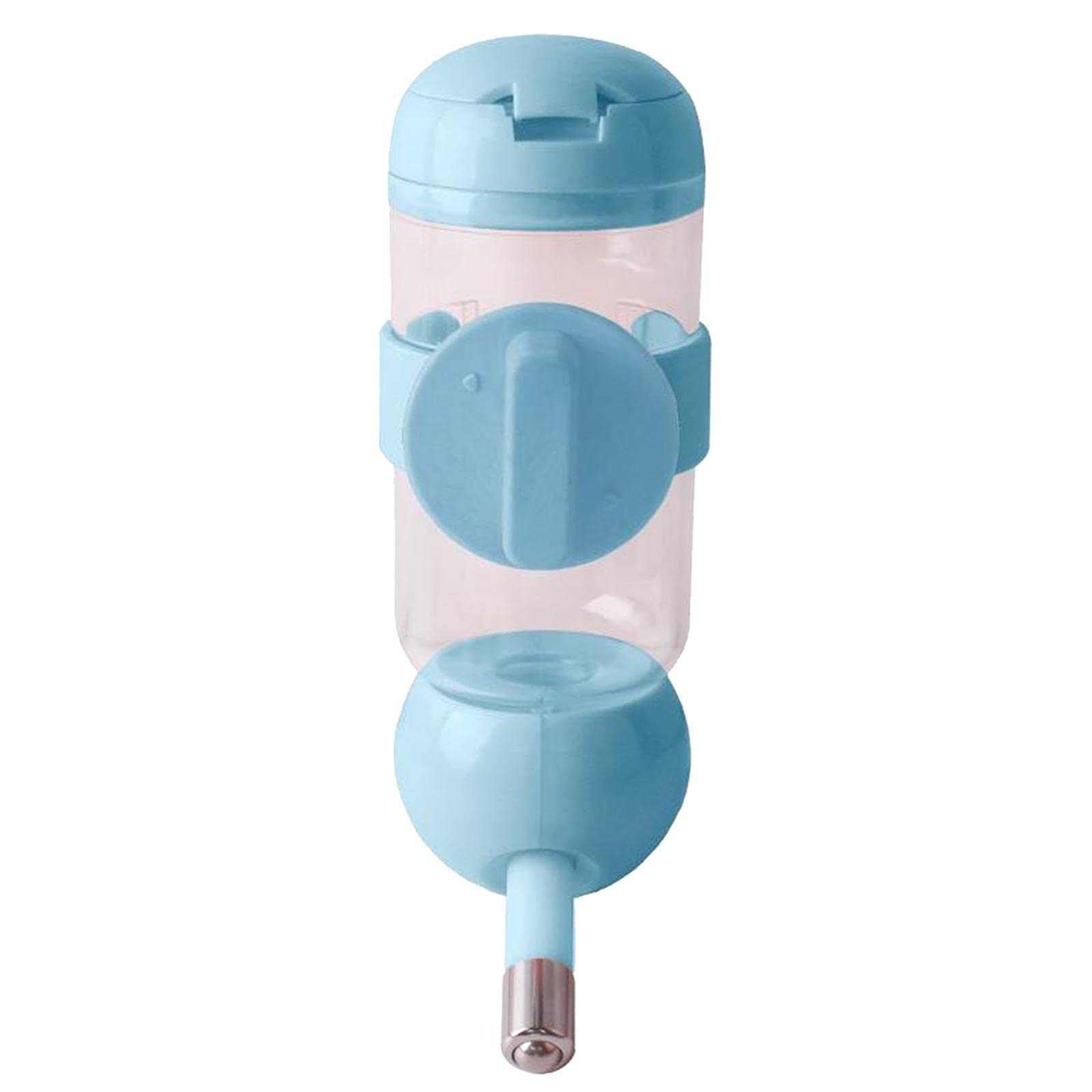 Lyla Automatic Pet Water Bottle with Feeding Spout - 350ml Portable Dog & Cat Water Dispenser for Travel, Hiking, and Outdoor Adventures - Blue