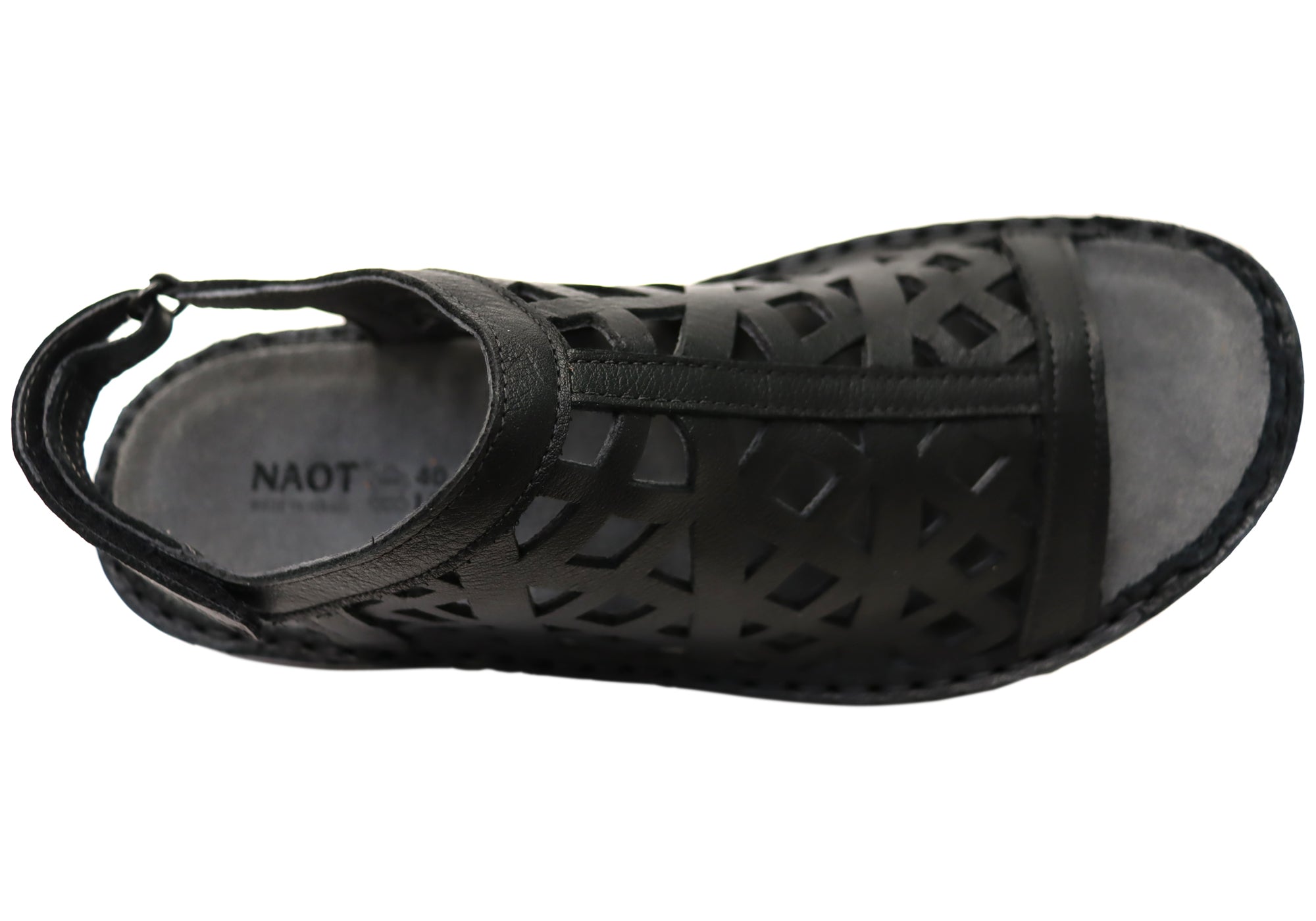 Naot Amadora Women's Leather Comfort Sandals - Wide Fit, Orthotic Friendly - Perfect for Travel, Walking & Everyday Wear